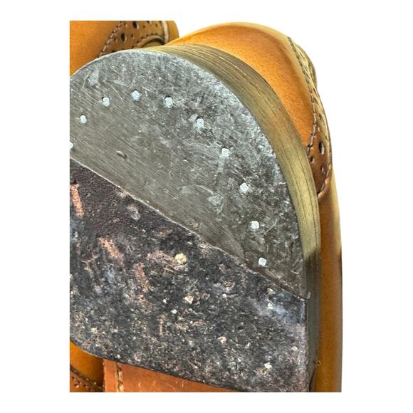 Vintage Polo Ralph Lauren Men's 7.5 E Alston Leather Penny Loafer Chestnut Brown - Picture 6 of 16